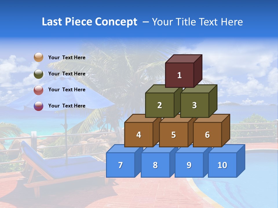 Paradise Landscape Chair PowerPoint Template