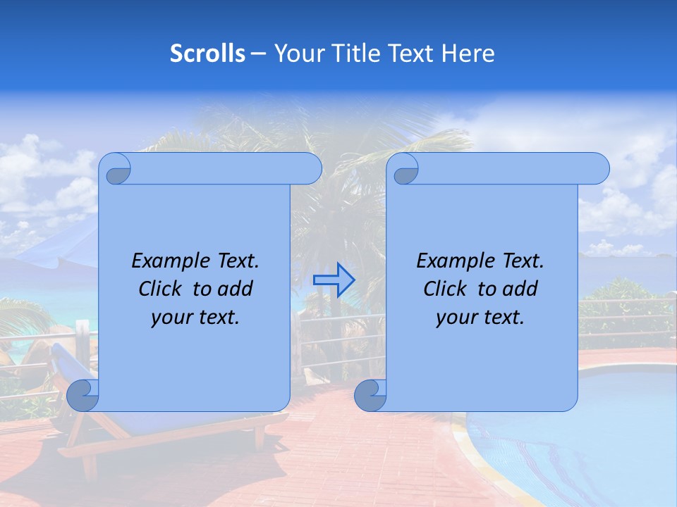 Paradise Landscape Chair PowerPoint Template