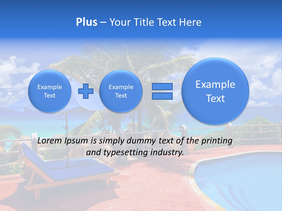 Paradise Landscape Chair PowerPoint Template
