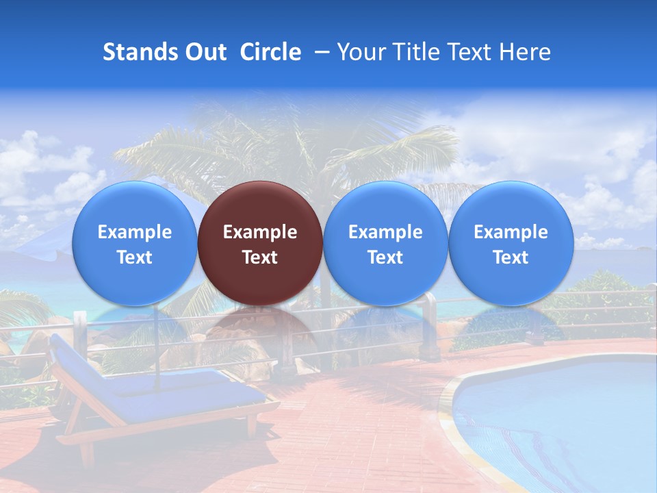 Paradise Landscape Chair PowerPoint Template