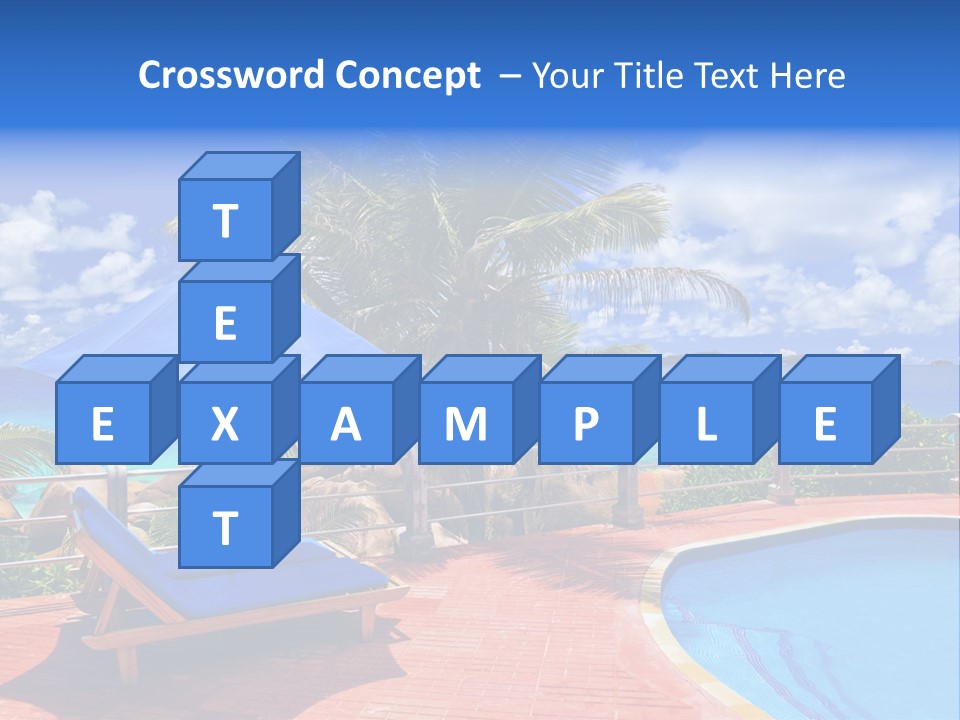 Paradise Landscape Chair PowerPoint Template
