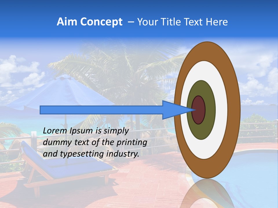 Paradise Landscape Chair PowerPoint Template