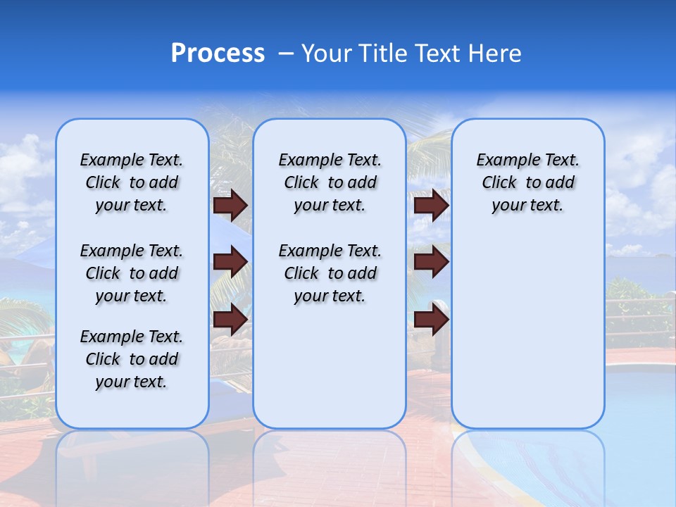 Paradise Landscape Chair PowerPoint Template