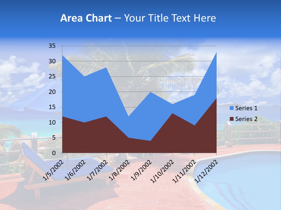 Paradise Landscape Chair PowerPoint Template