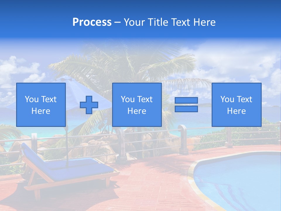 Paradise Landscape Chair PowerPoint Template