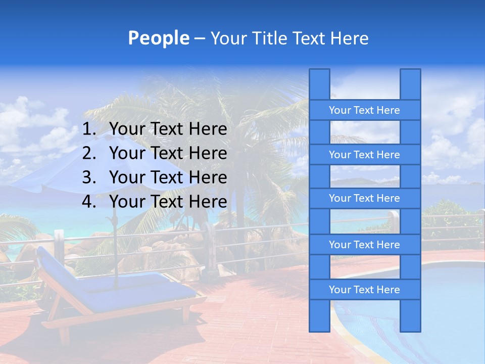 Paradise Landscape Chair PowerPoint Template