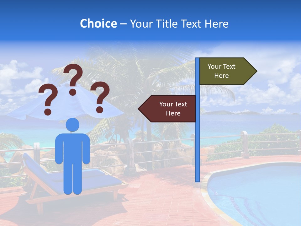 Paradise Landscape Chair PowerPoint Template