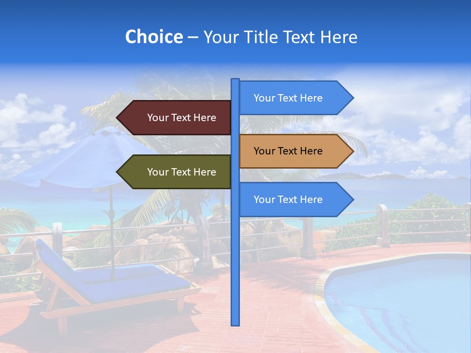 Paradise Landscape Chair PowerPoint Template