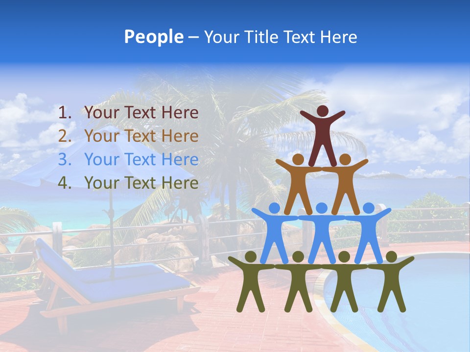 Paradise Landscape Chair PowerPoint Template