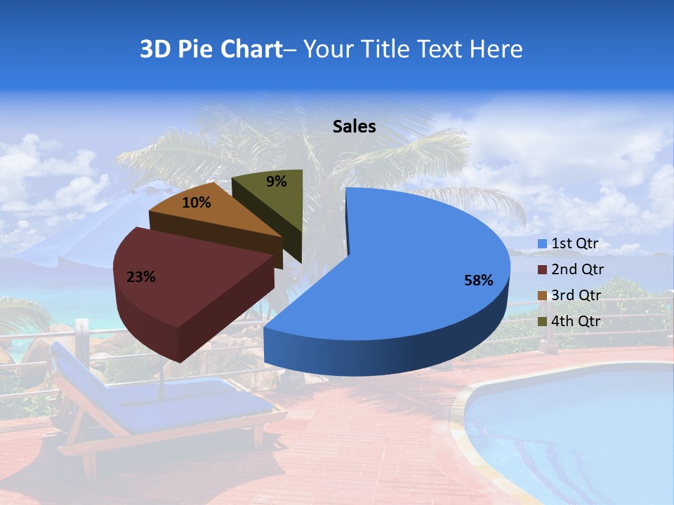 Paradise Landscape Chair PowerPoint Template