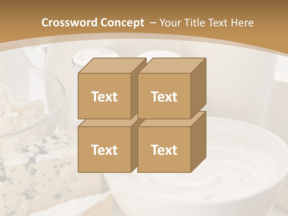 Swiss Jug Cottage Cheese PowerPoint Template