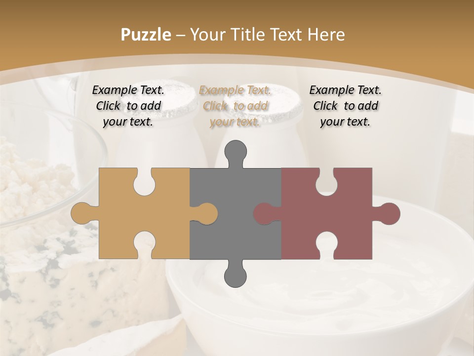 Swiss Jug Cottage Cheese PowerPoint Template