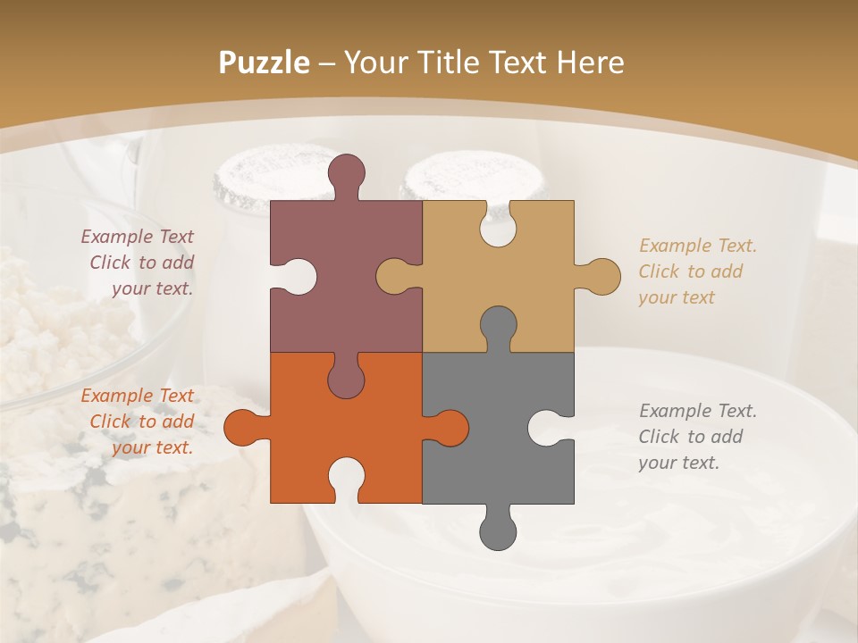 Swiss Jug Cottage Cheese PowerPoint Template