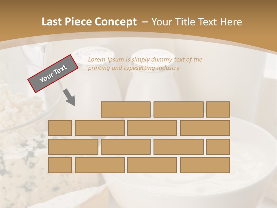 Swiss Jug Cottage Cheese PowerPoint Template