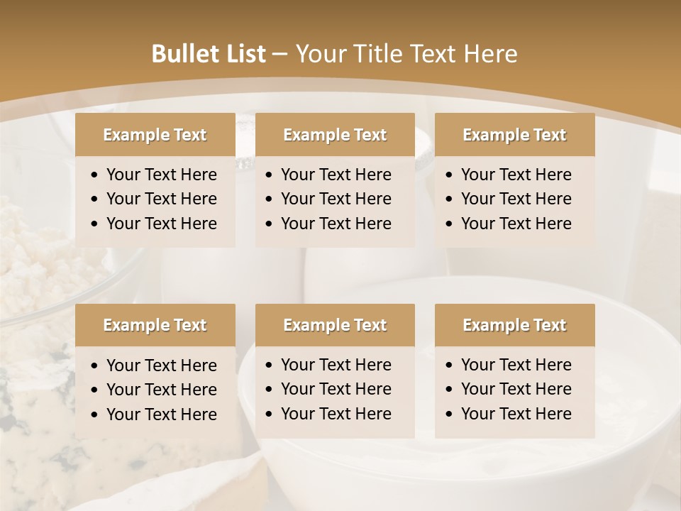 Swiss Jug Cottage Cheese PowerPoint Template