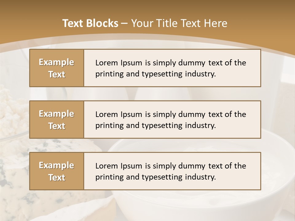 Swiss Jug Cottage Cheese PowerPoint Template