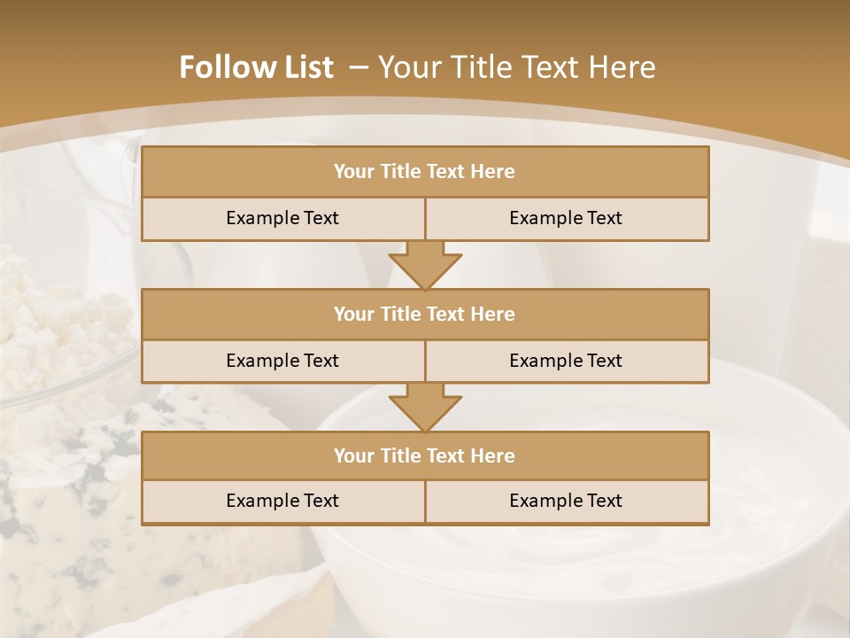 Swiss Jug Cottage Cheese PowerPoint Template