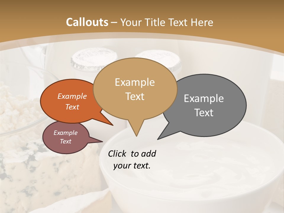 Swiss Jug Cottage Cheese PowerPoint Template