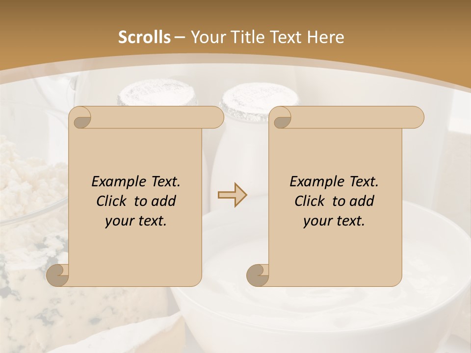 Swiss Jug Cottage Cheese PowerPoint Template