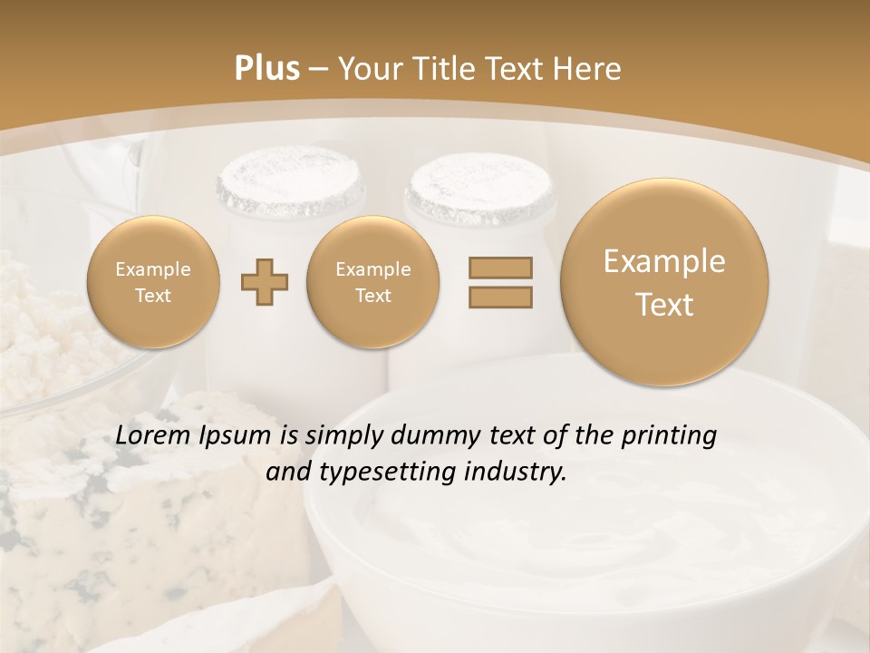 Swiss Jug Cottage Cheese PowerPoint Template