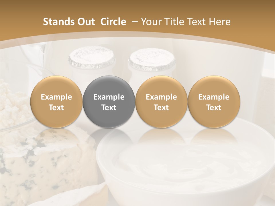 Swiss Jug Cottage Cheese PowerPoint Template