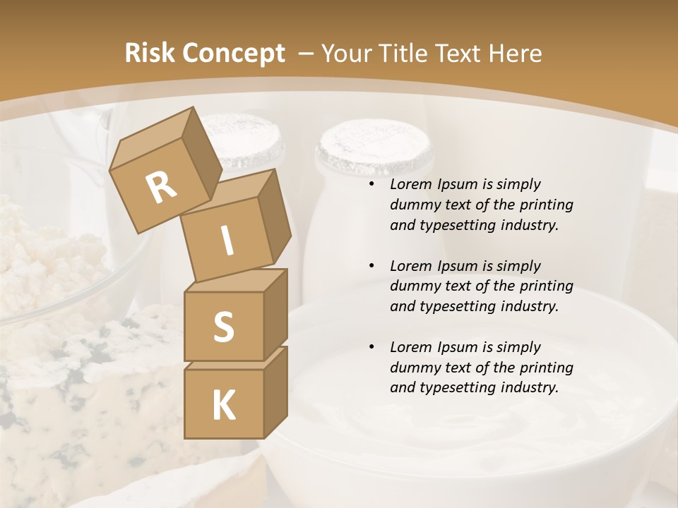 Swiss Jug Cottage Cheese PowerPoint Template