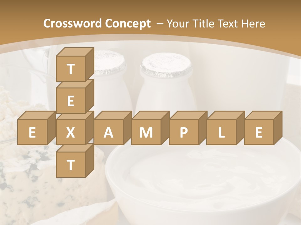 Swiss Jug Cottage Cheese PowerPoint Template