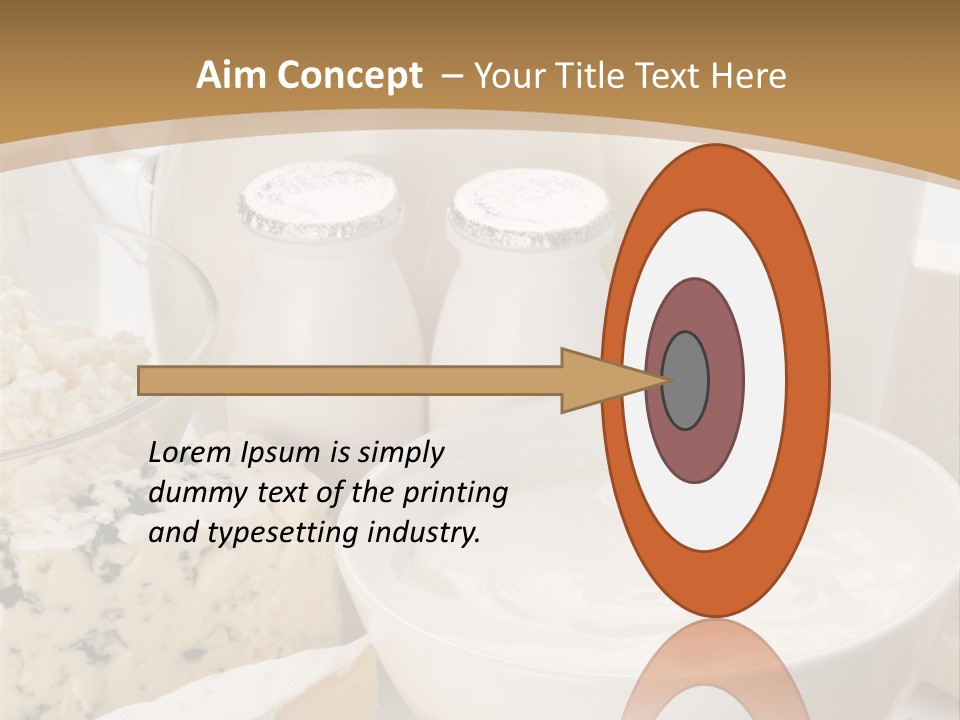 Swiss Jug Cottage Cheese PowerPoint Template