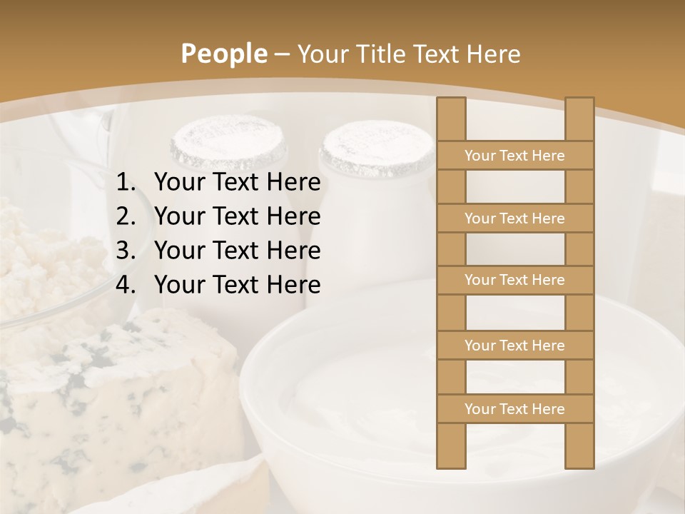 Swiss Jug Cottage Cheese PowerPoint Template