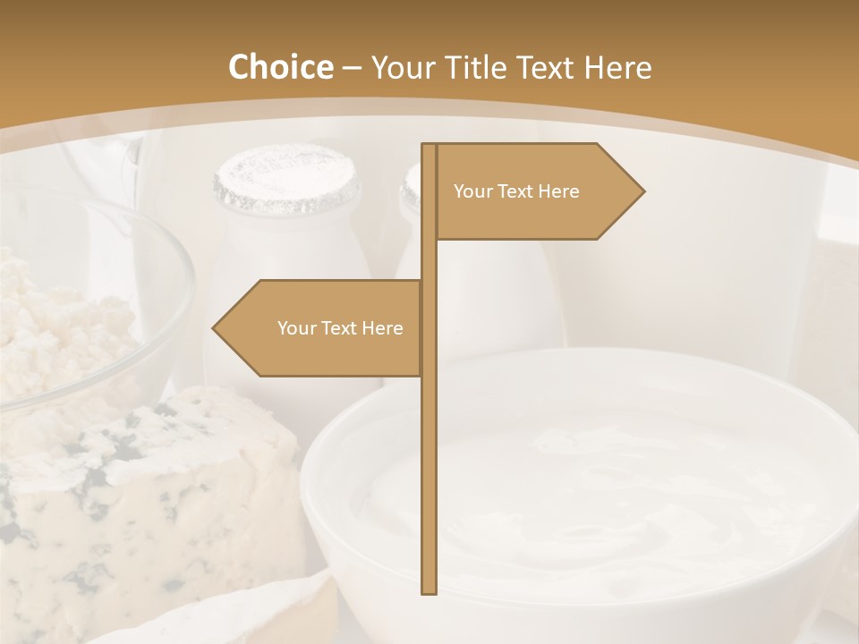 Swiss Jug Cottage Cheese PowerPoint Template