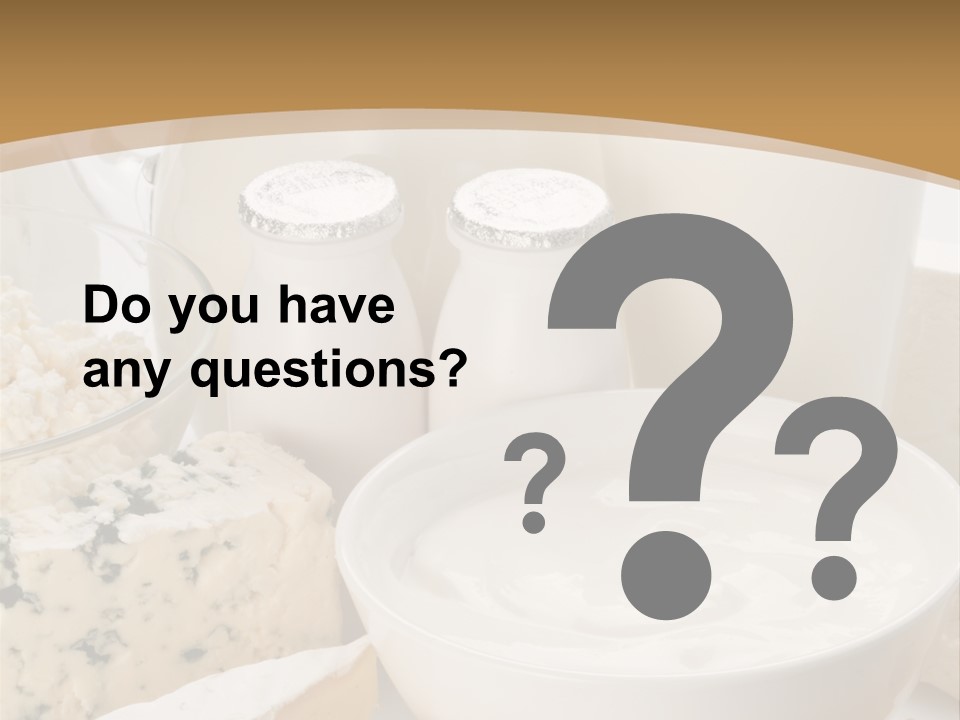 Swiss Jug Cottage Cheese PowerPoint Template