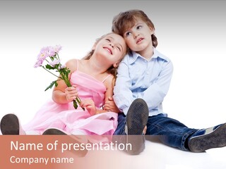 Happiness Looking Youth PowerPoint Template