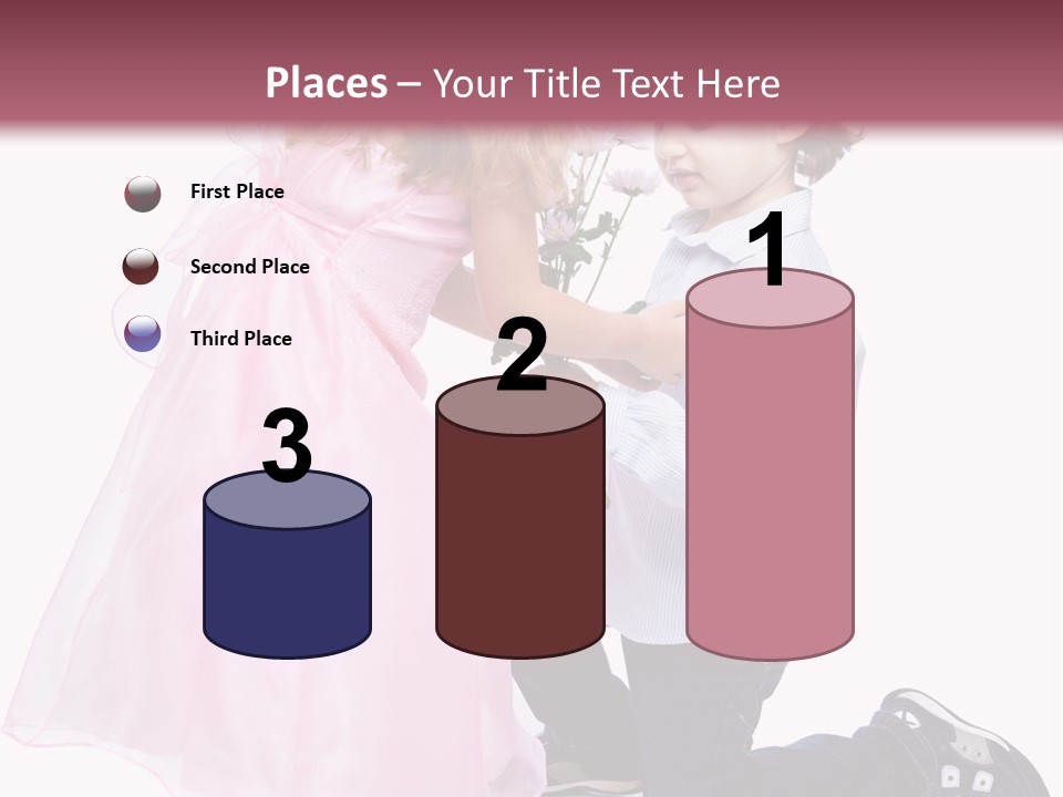 Caucasian Small Boy PowerPoint Template