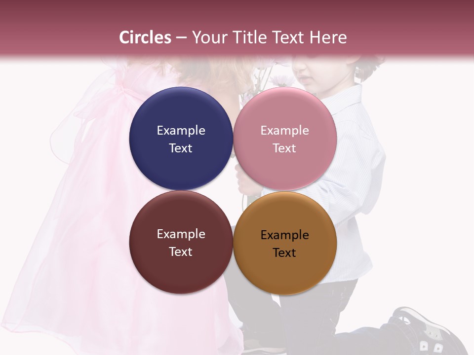 Caucasian Small Boy PowerPoint Template