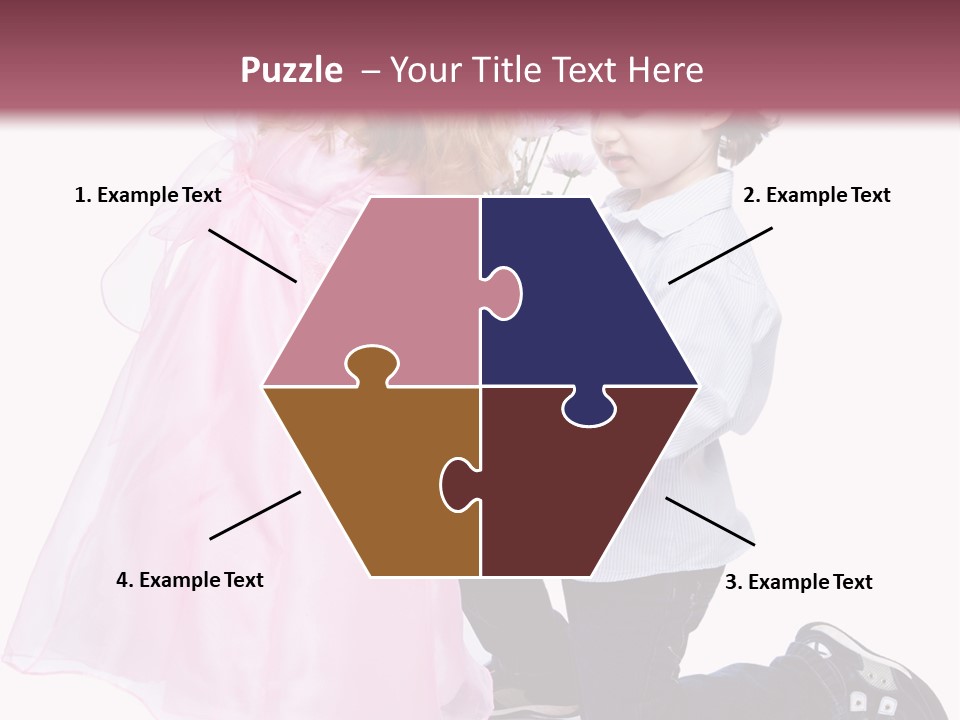 Caucasian Small Boy PowerPoint Template