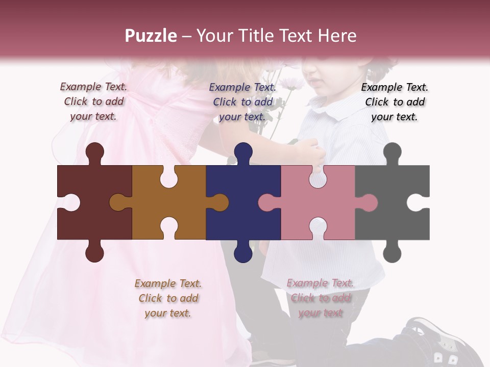 Caucasian Small Boy PowerPoint Template