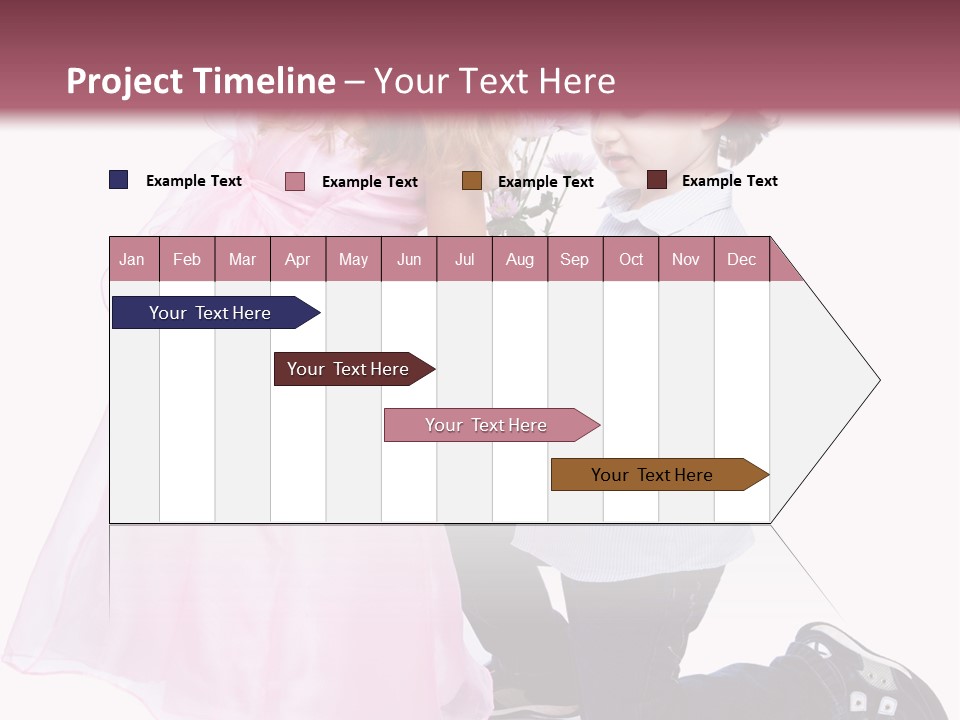 Caucasian Small Boy PowerPoint Template