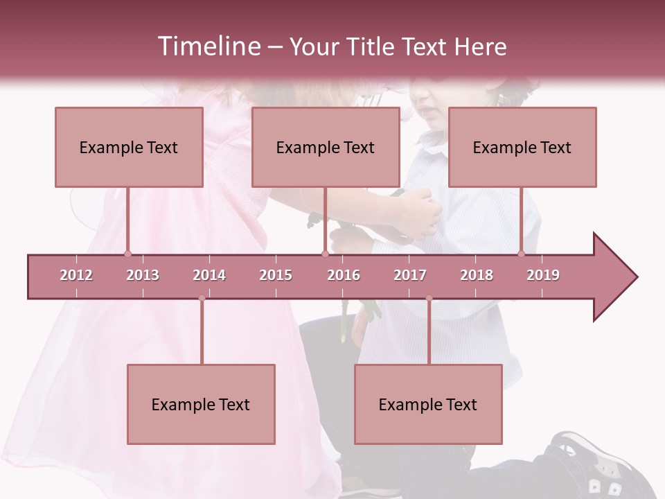 Caucasian Small Boy PowerPoint Template