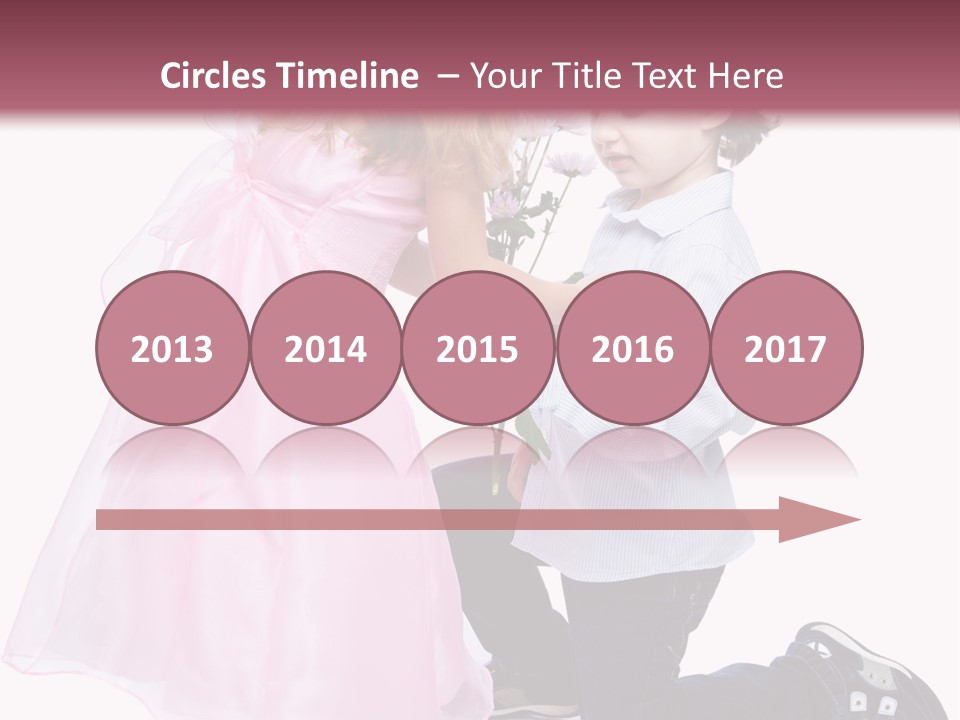 Caucasian Small Boy PowerPoint Template