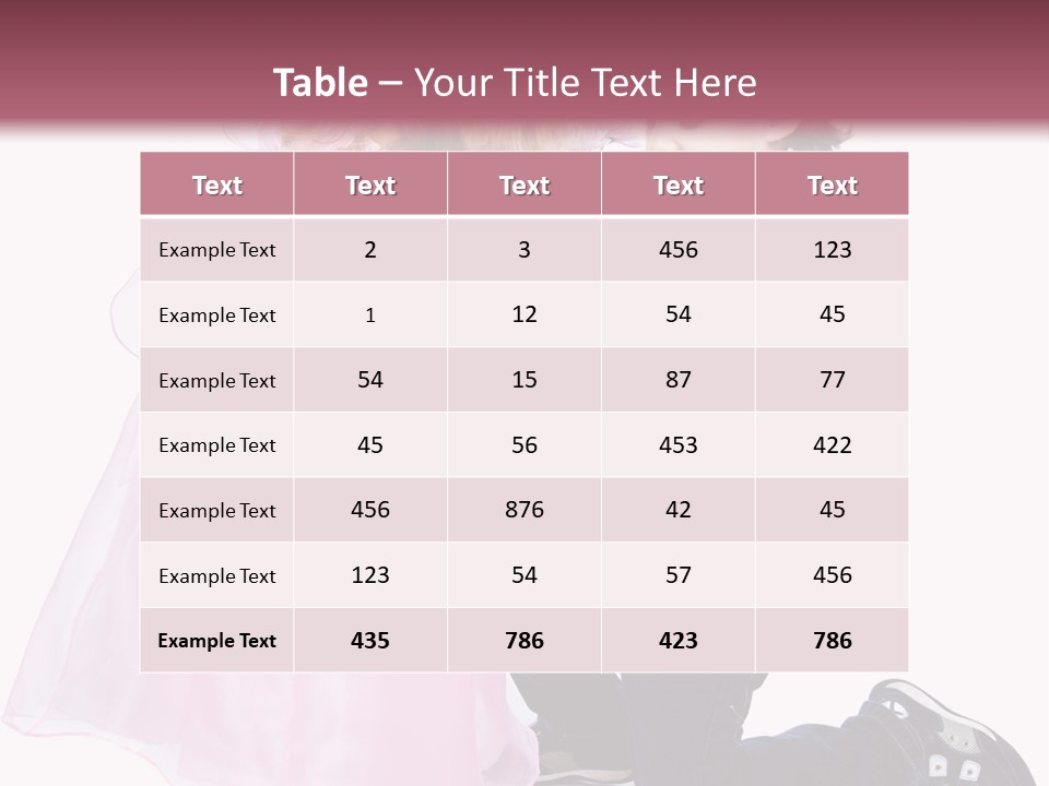 Caucasian Small Boy PowerPoint Template