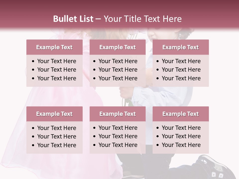 Caucasian Small Boy PowerPoint Template