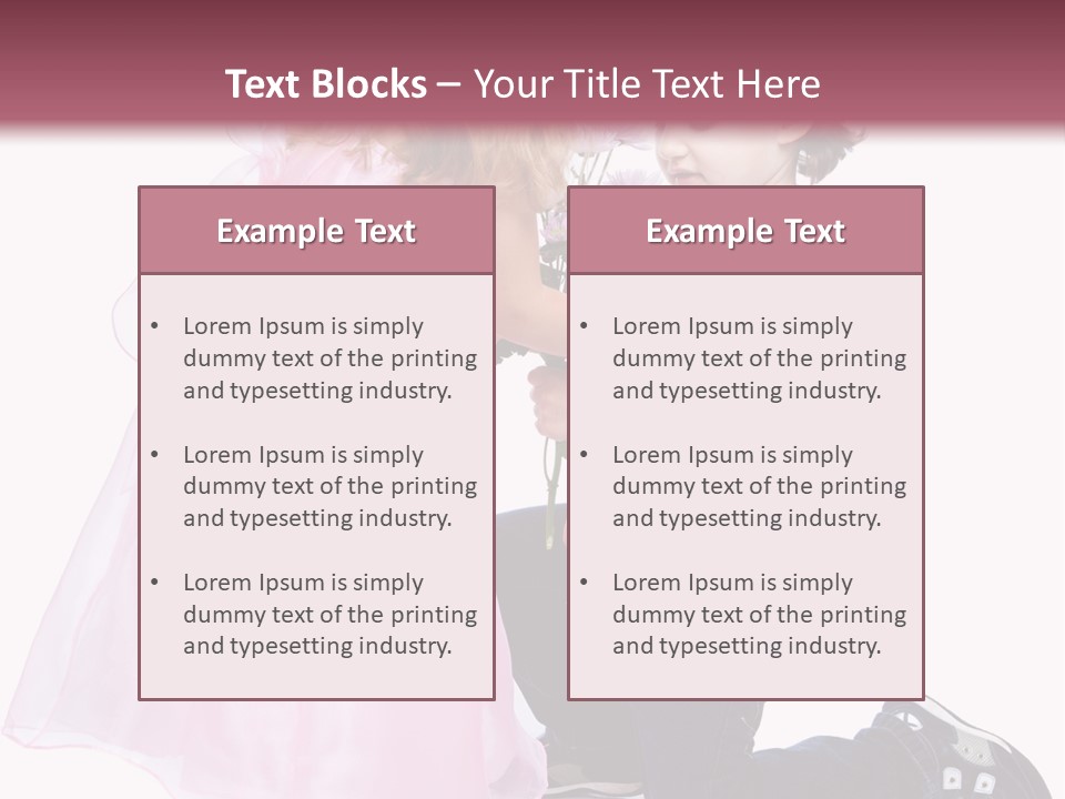 Caucasian Small Boy PowerPoint Template
