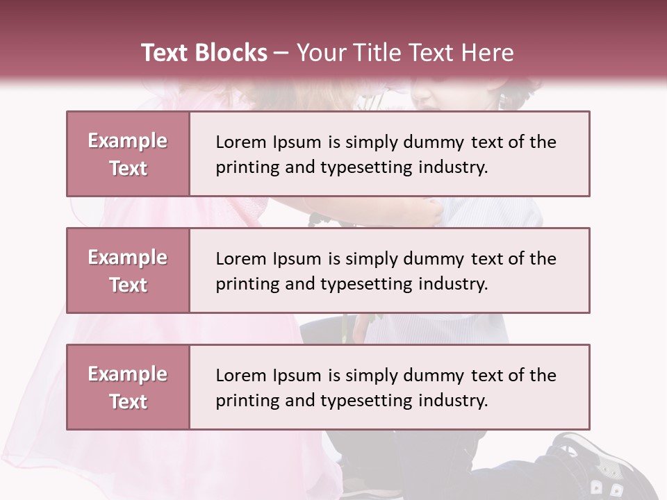 Caucasian Small Boy PowerPoint Template