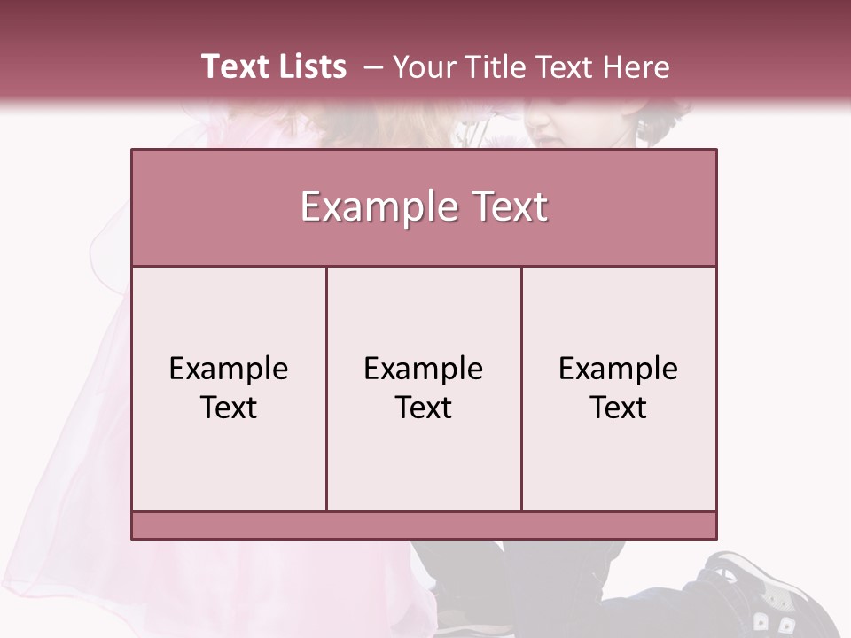 Caucasian Small Boy PowerPoint Template