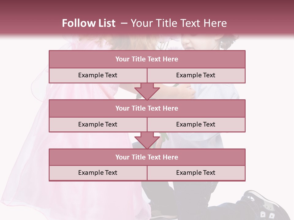 Caucasian Small Boy PowerPoint Template