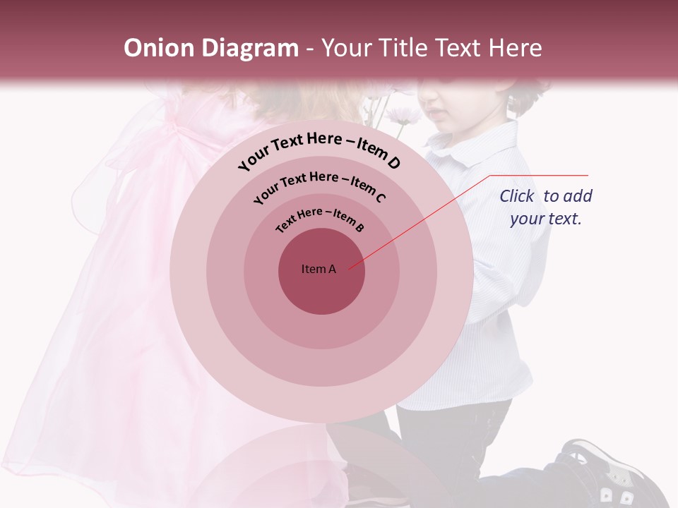 Caucasian Small Boy PowerPoint Template