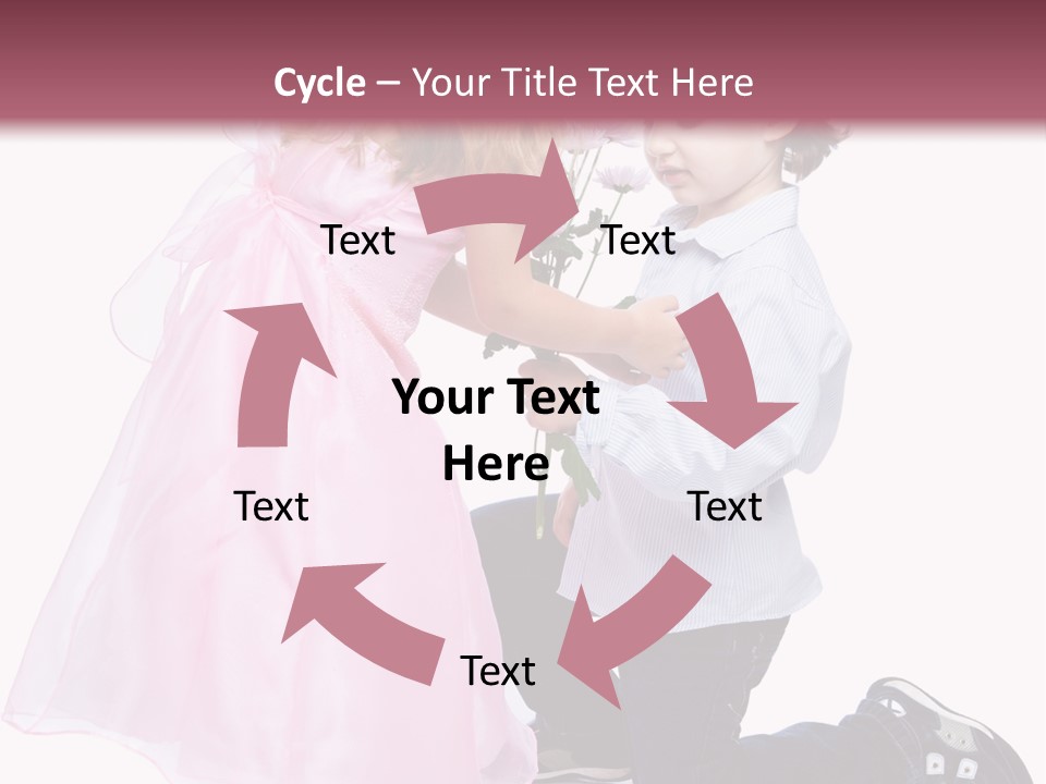 Caucasian Small Boy PowerPoint Template