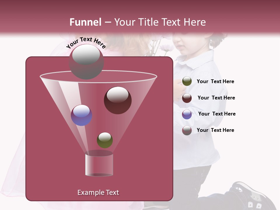 Caucasian Small Boy PowerPoint Template