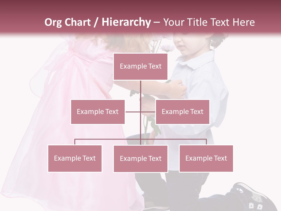 Caucasian Small Boy PowerPoint Template