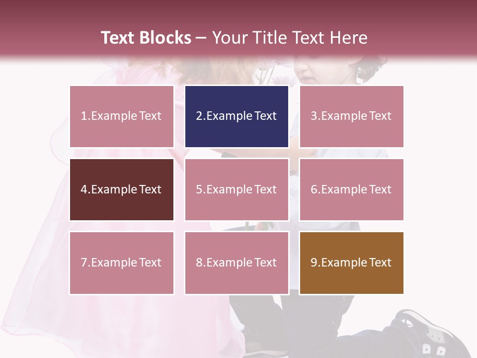 Caucasian Small Boy PowerPoint Template